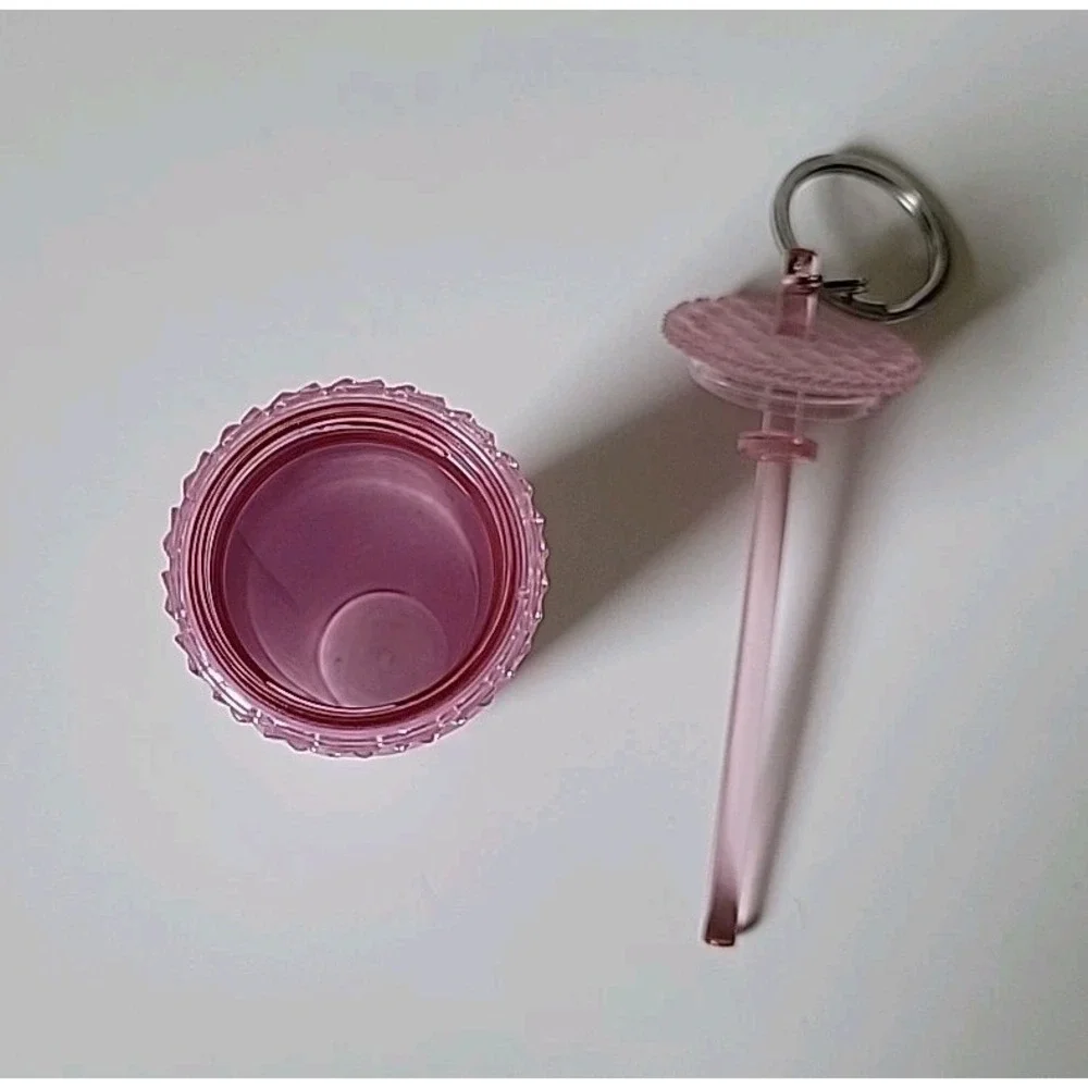 Starbucks Matte Pink Soft Touch Cold Cup‎ Tumbler Keychain Charm Ornament 2024